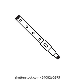 flute icon vector template illustration logo design