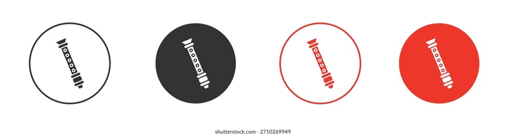 Flute icon. web vector design