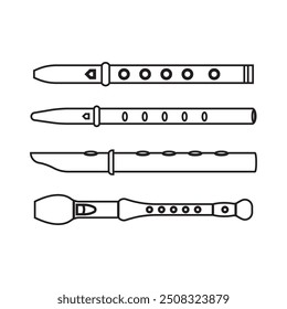 flute illustration icon element symbol design