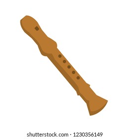 flute instrument musical icon
