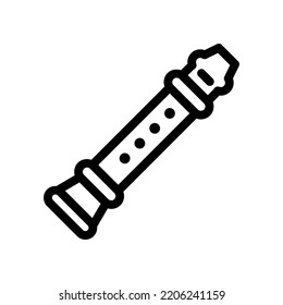 flute line icon illustration vector graphic