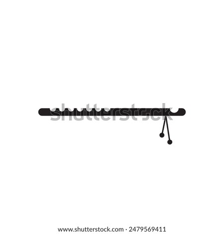 flute music icon vector eps 