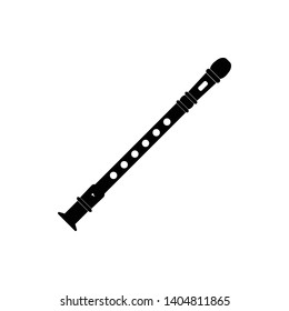 Flute music instrument icon vector illustration  - Vector