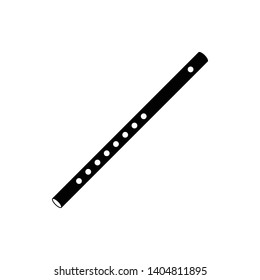 Flute music instrument icon vector illustration  - Vector