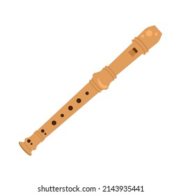 flute musical instrument isolated icon