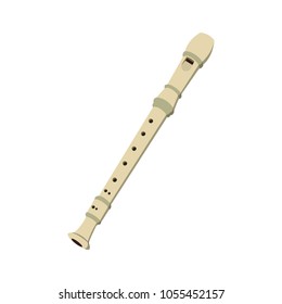 Flute. Musical instrument. Vector illustration