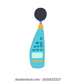 Medidor de nivel de ruido de flauta de dibujos animados. vaso de vapor, Chardonnay de Burdeos, Merlot Pinot Flauta Medidor de nivel de ruido signo. símbolo aislado Ilustración vectorial