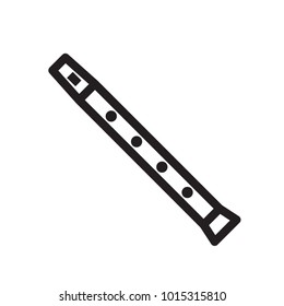 flute outline icon