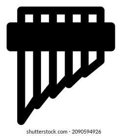 Flute set with combination set isolated on a white background