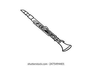 Flute silhouette vector art illustrator 