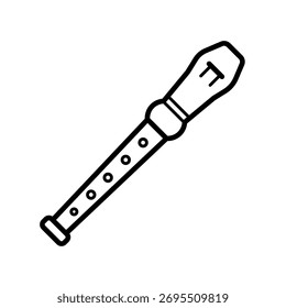 flauta - ícone de vetor simples