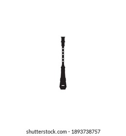 Flute vector design ilustration icon logo templat
