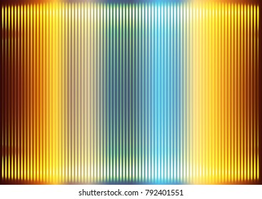 Fluted Abstract Shining Hi Tech Background - Vector Glowing HUD Futuristic Grid Design

