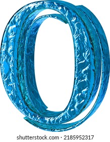 Flutblaues Symbol. rechte Seitenansicht