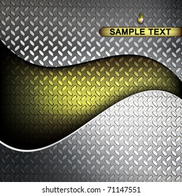 Fluted metal texture. Vector Illustration