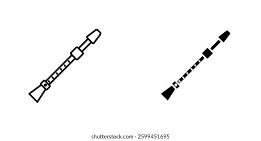 Fluteicons for ui. vector illustration