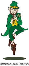 Flute-Playing Leprechaun