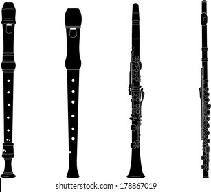Flutes black
