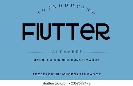 Flutter luxury elegant typography vintage serif font wedding invitation logo music fashion property