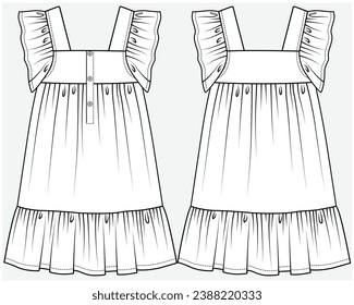 FLUTTER-SCHLEIFE MIT SCHLAFSCHNEIDSCHEIBEN, DIE FÜR ZEHN MÄDCHEN, ZWEI MÄDCHEN UND KID-MÄDCHEN IN DER VEKTORGRAFIK BESTIMMT SIND