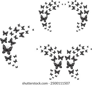 Fluttering Butterflies, Butterfly, Butterfly Swarm, Butterfly Vector Files