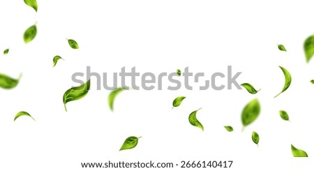 Fluttering leaves background, vector illustration