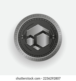 Flux (FLUX) cryptocurrency Silver coin