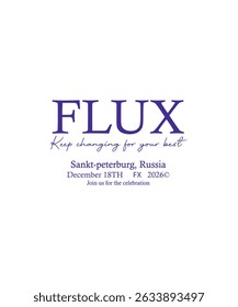 Flux minimal tees shirt design