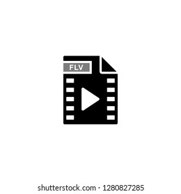 flv file document movie icon