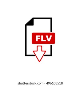 FLV Icon, FLV file icon,extension icon