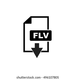 FLV Icon, FLV file icon,extension icon