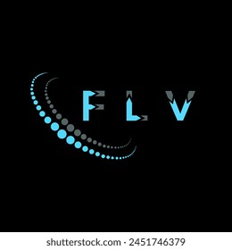 FLV letter logo abstract design. FLV unique design. FLV.
