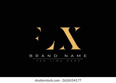 FLX abstract letter logo design. This logo is designed by three abstract letters.