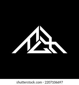 FLX letter logo creative design with vector graphic, FLX simple and modern logo in triangle shape.