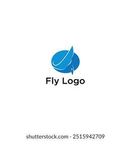 VUELA con el diseño Abstractas del logotipo del avión en la forma de un pájaro