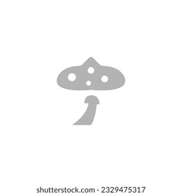 fly agaric icon on a white background, vector illustration