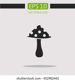 fly agaric icon vector