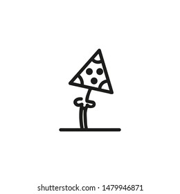 Fly agaric line icon. Mushroom, poison, fungus. Fall line icon. Can be used for topics like Halloween, magic, witchcraft