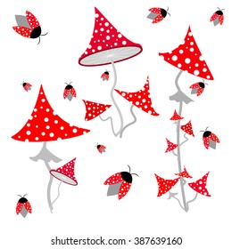 fly agaric mushroom kit