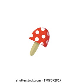 fly agaric mushroom vector illustration