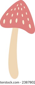 Fly Agaric Mushroom Vector Illustration