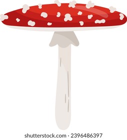Fly Agaric Mushroom Vector illustration