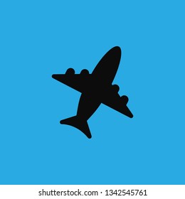 fly airctaft icon vector