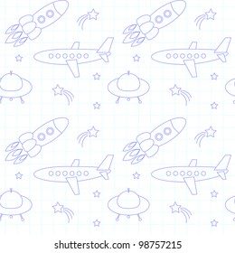 Fly background on paper