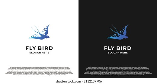 Fly Bird Creative Inspiration Logo Design.