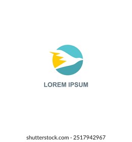 Fly bird logo design icon