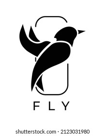 Fly bird Logo - fly falcon logo 