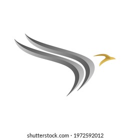 Fly bird logo illustration vector design graphic. airlines symbol template