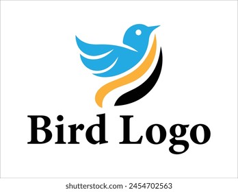 Fly bird logo Vector bird colorful logo design 
