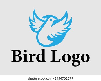 Fly bird logo Vector bird colorful logo design 